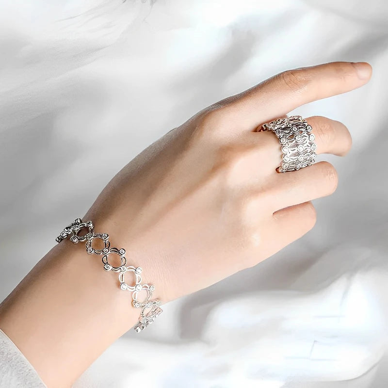 2 in 1 Adjustable Magnetic Lymph Therapy Detox Bracelet Ring