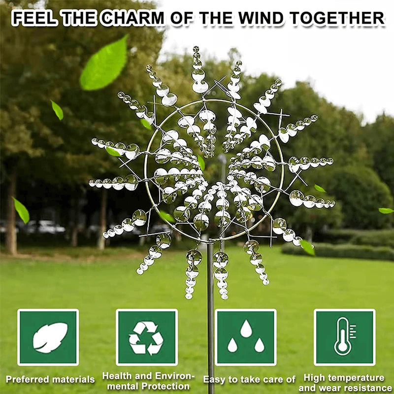 Ornamental Spinning Windmill for Outdoor